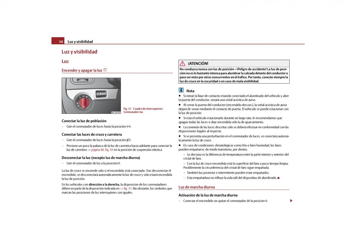 Skoda Yeti manual del propietario / page 55