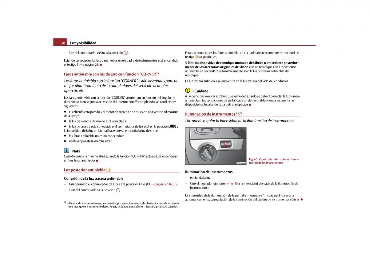 Skoda Yeti manual del propietario / page 59