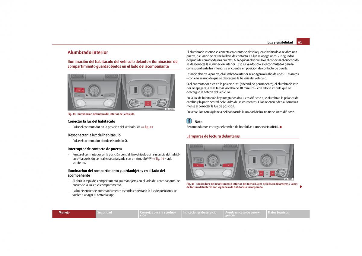 Skoda Yeti manual del propietario / page 62