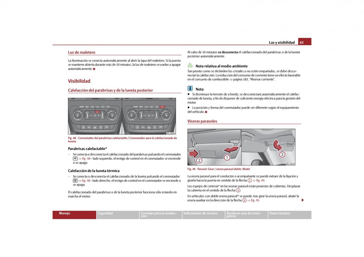 Skoda Yeti manual del propietario / page 64