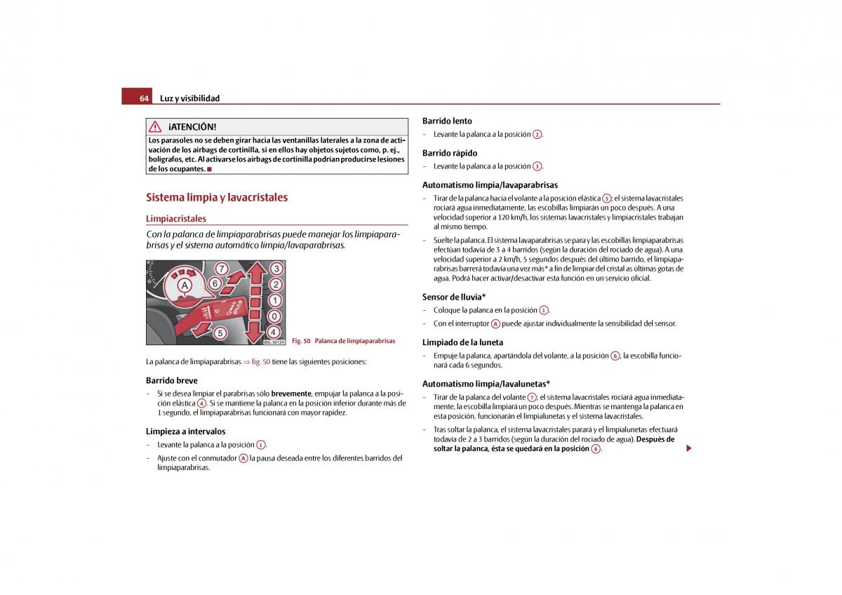 Skoda Yeti manual del propietario / page 65