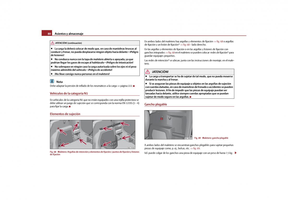 Skoda Yeti manual del propietario / page 81