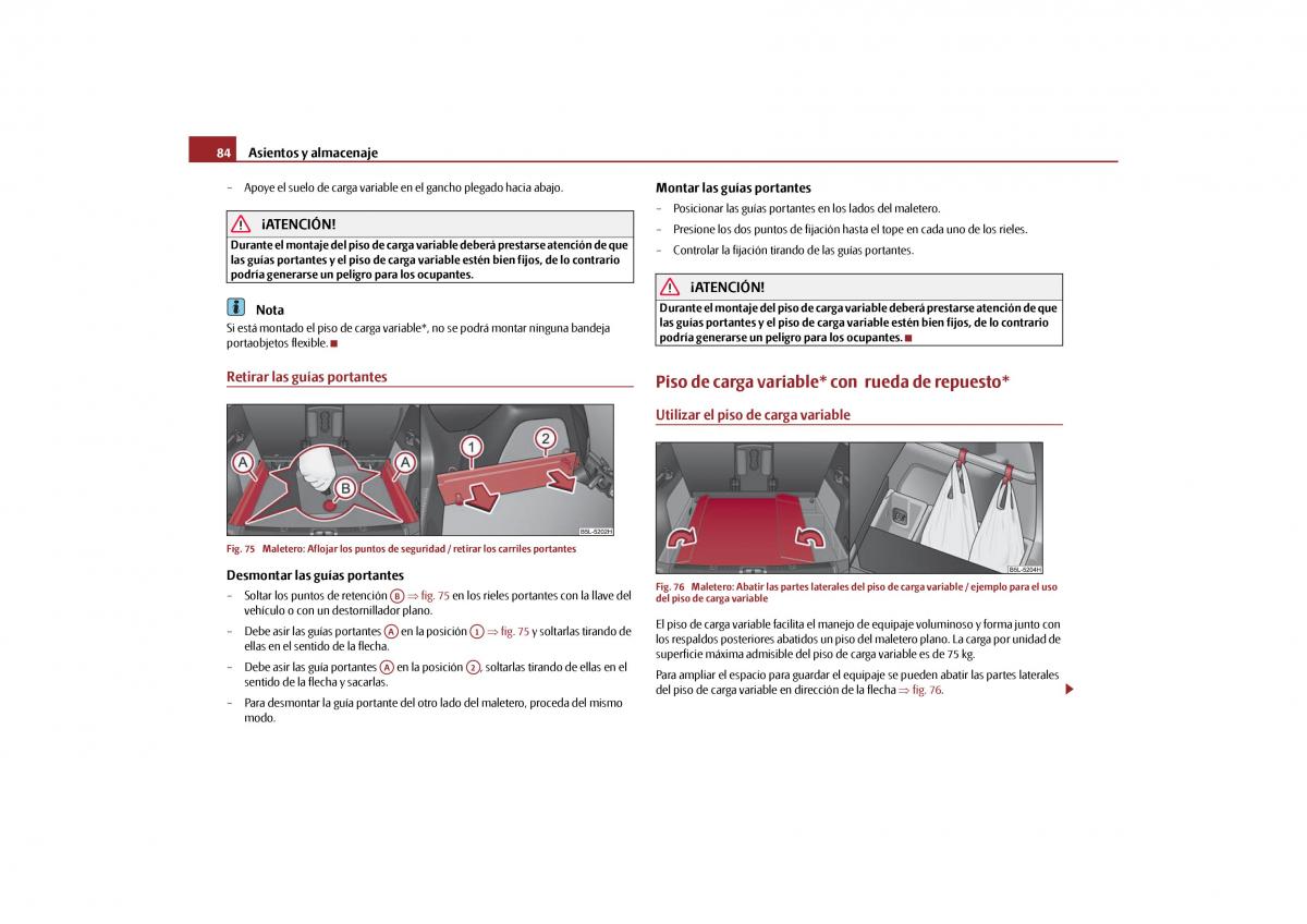 Skoda Yeti manual del propietario / page 85