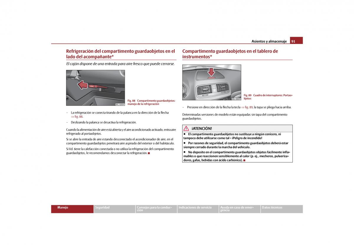 Skoda Yeti manual del propietario / page 92