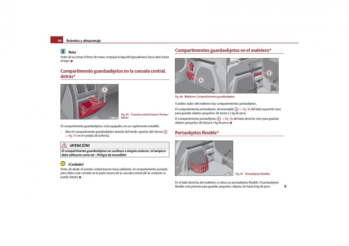 Skoda Yeti manual del propietario / page 95