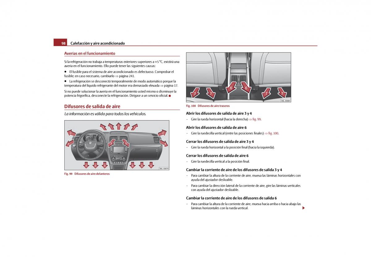 Skoda Yeti manual del propietario / page 99