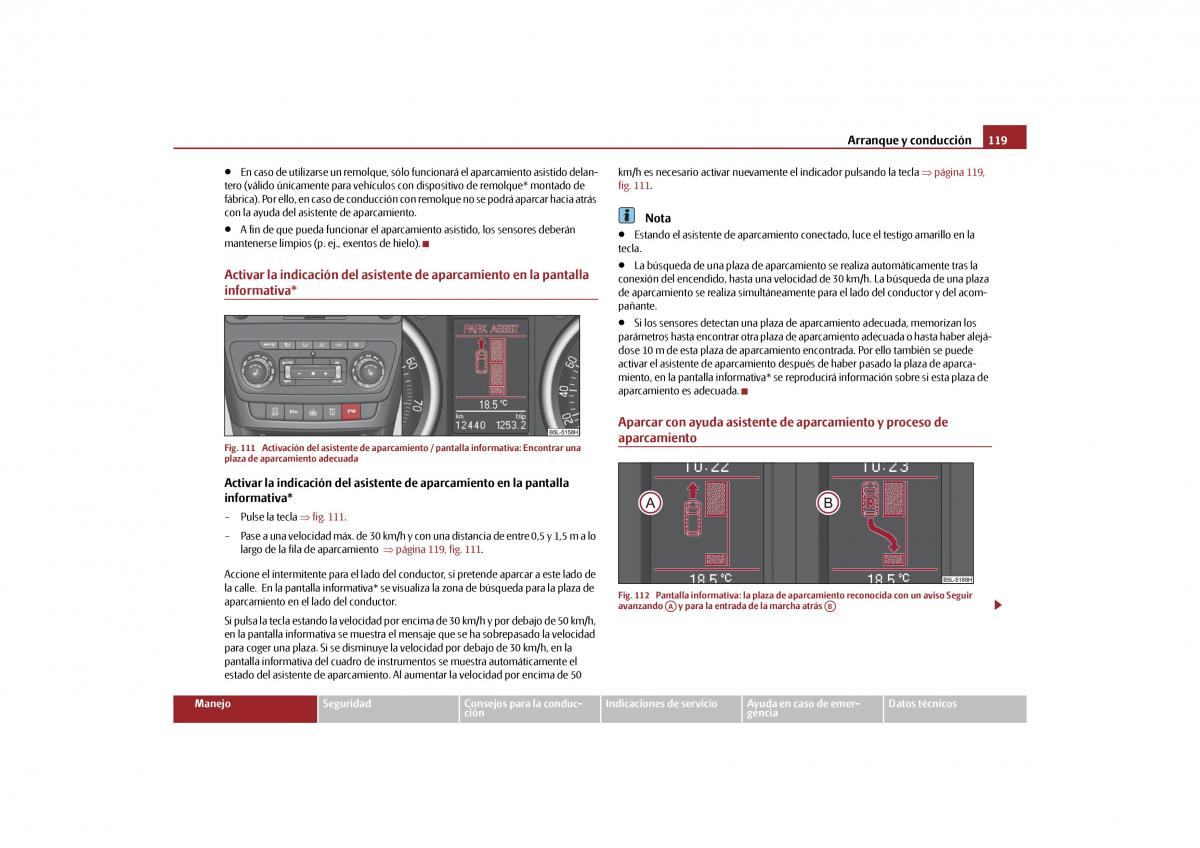 Skoda Yeti manual del propietario / page 120