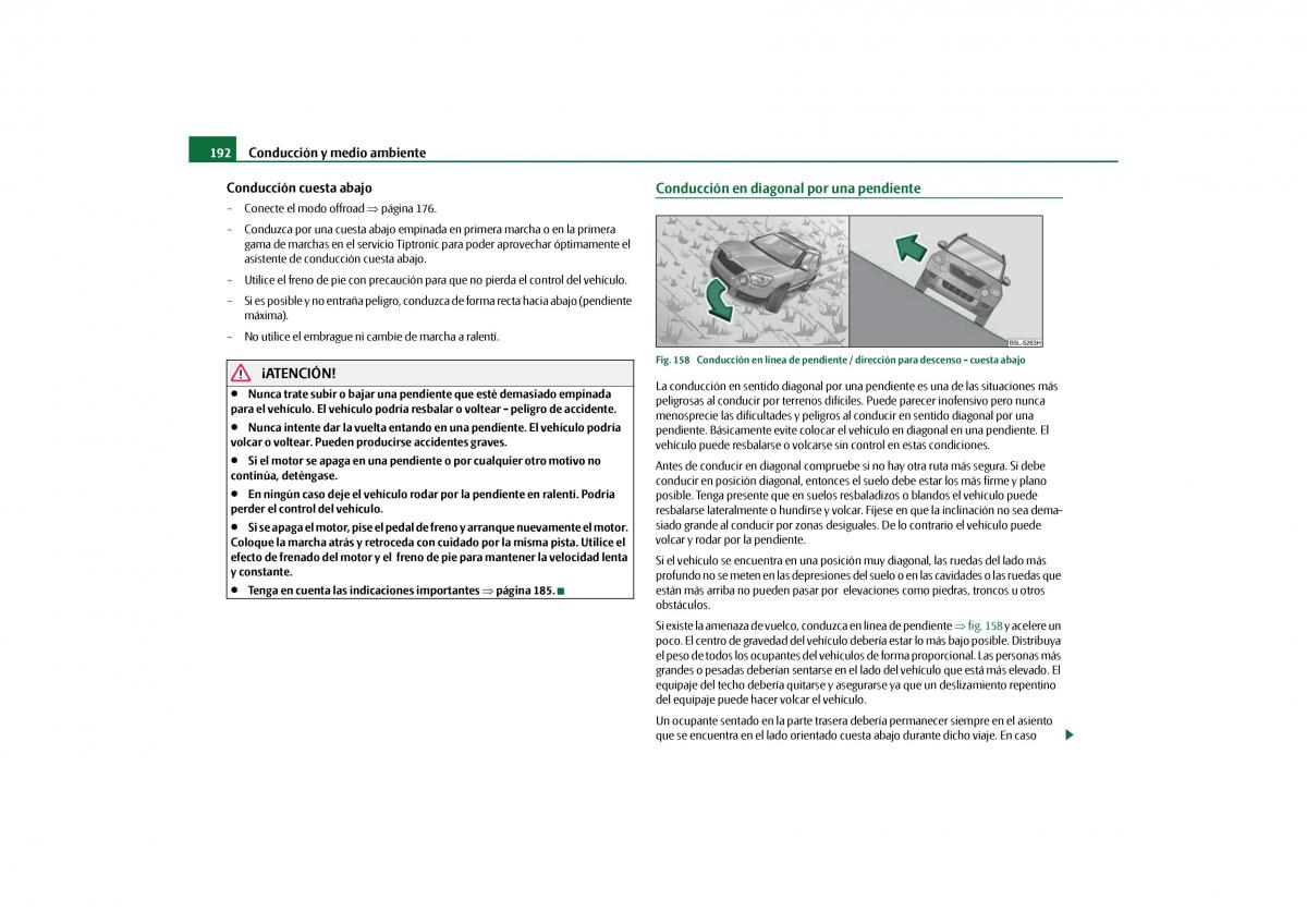 Skoda Yeti manual del propietario / page 193