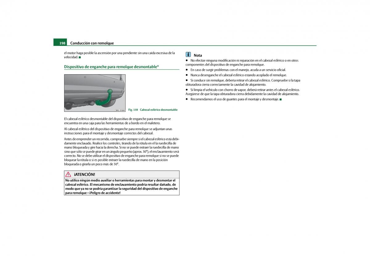 Skoda Yeti manual del propietario / page 199