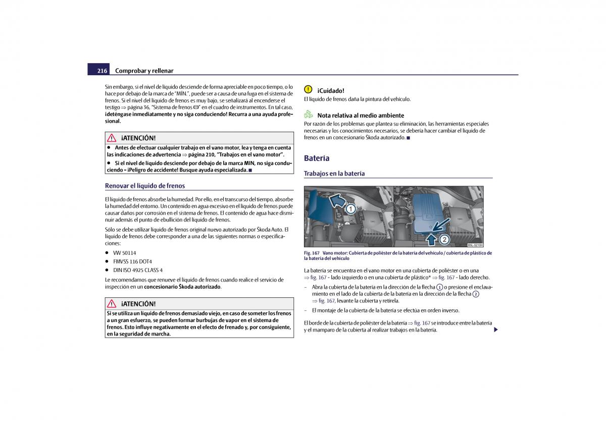 Skoda Yeti manual del propietario / page 217