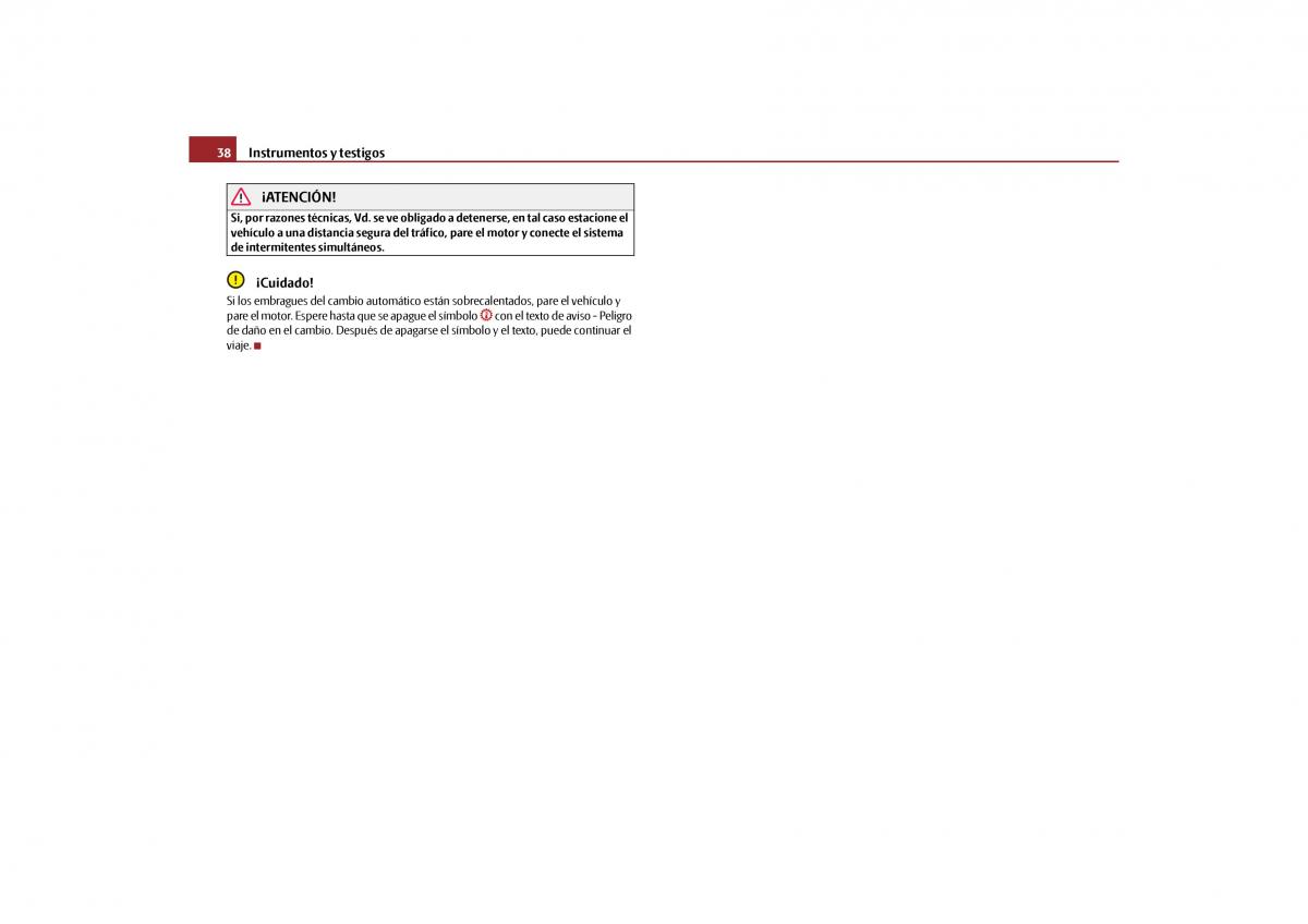 Skoda Yeti manual del propietario / page 39