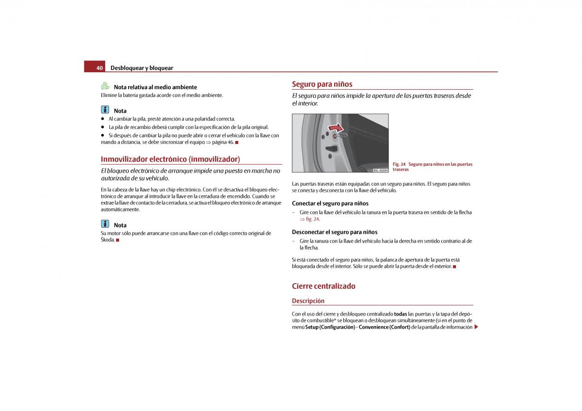 Skoda Yeti manual del propietario / page 41