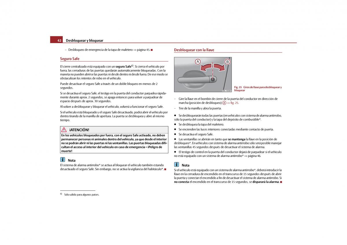 Skoda Yeti manual del propietario / page 43