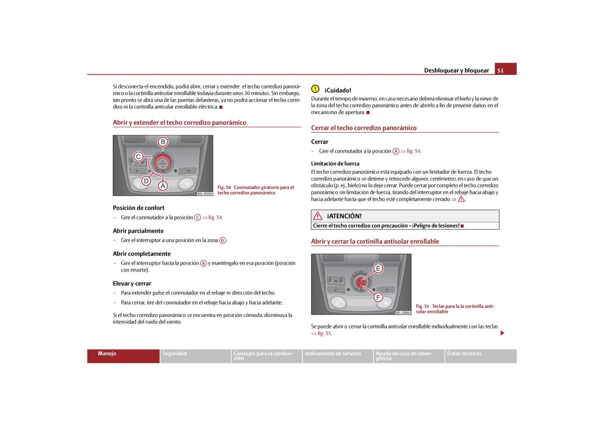 Skoda Yeti manual del propietario / page 52