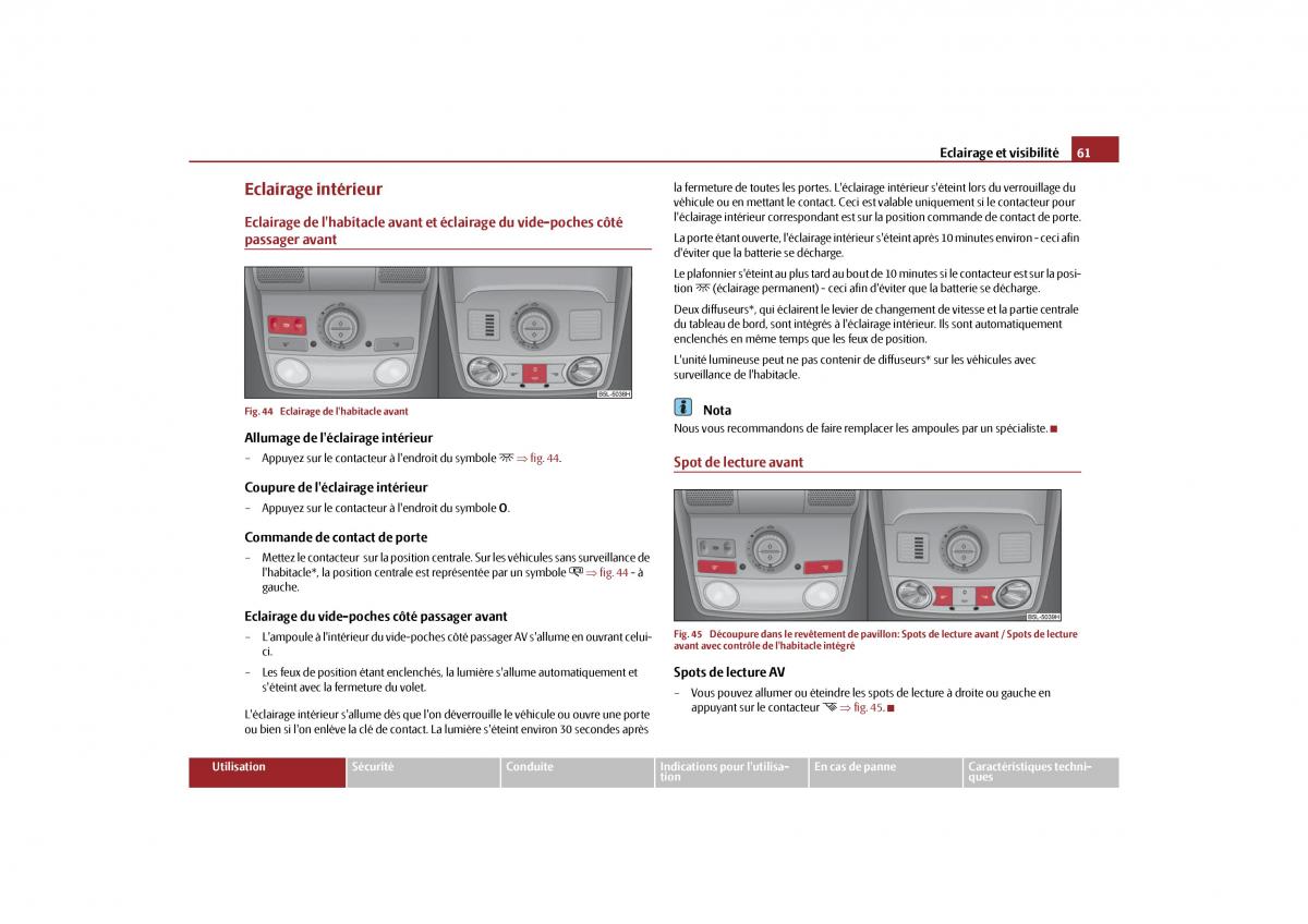 Skoda Yeti manuel du proprietaire / page 62