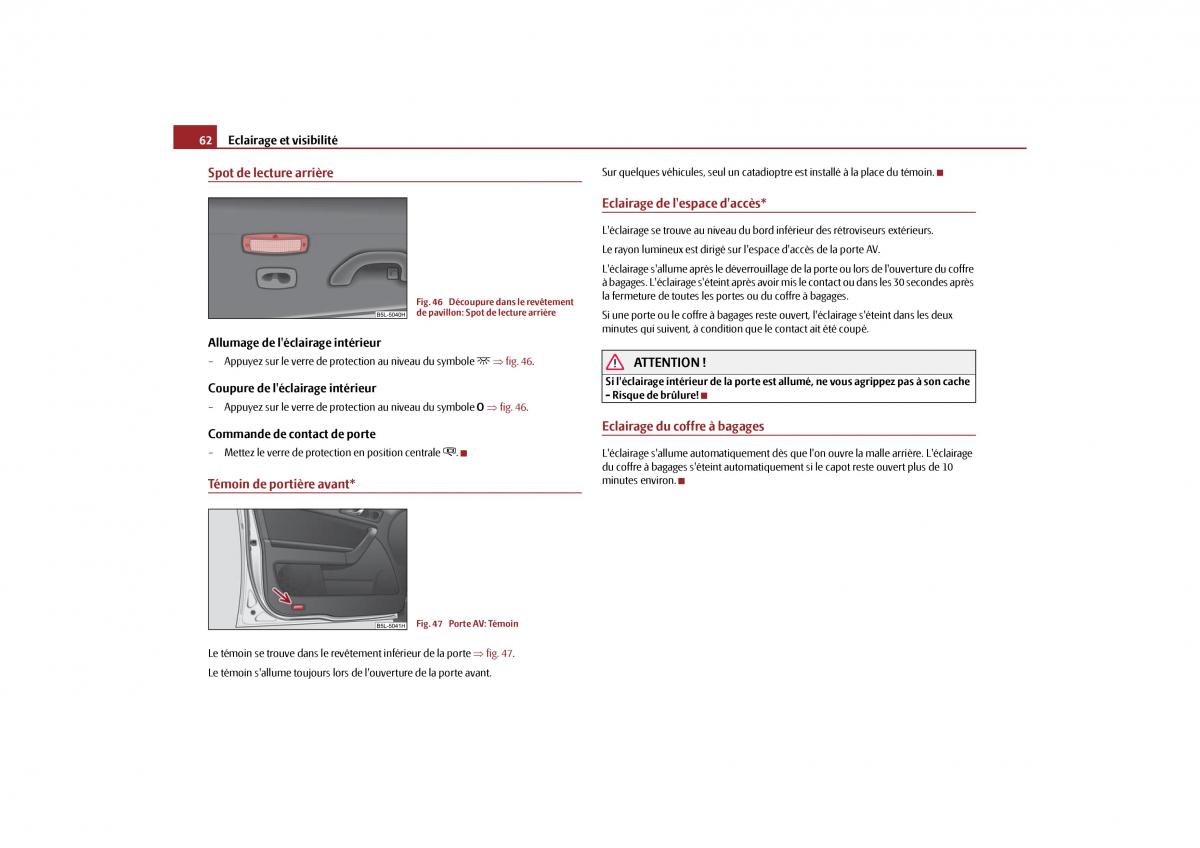 Skoda Yeti manuel du proprietaire / page 63