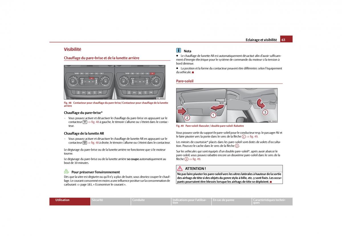 Skoda Yeti manuel du proprietaire / page 64