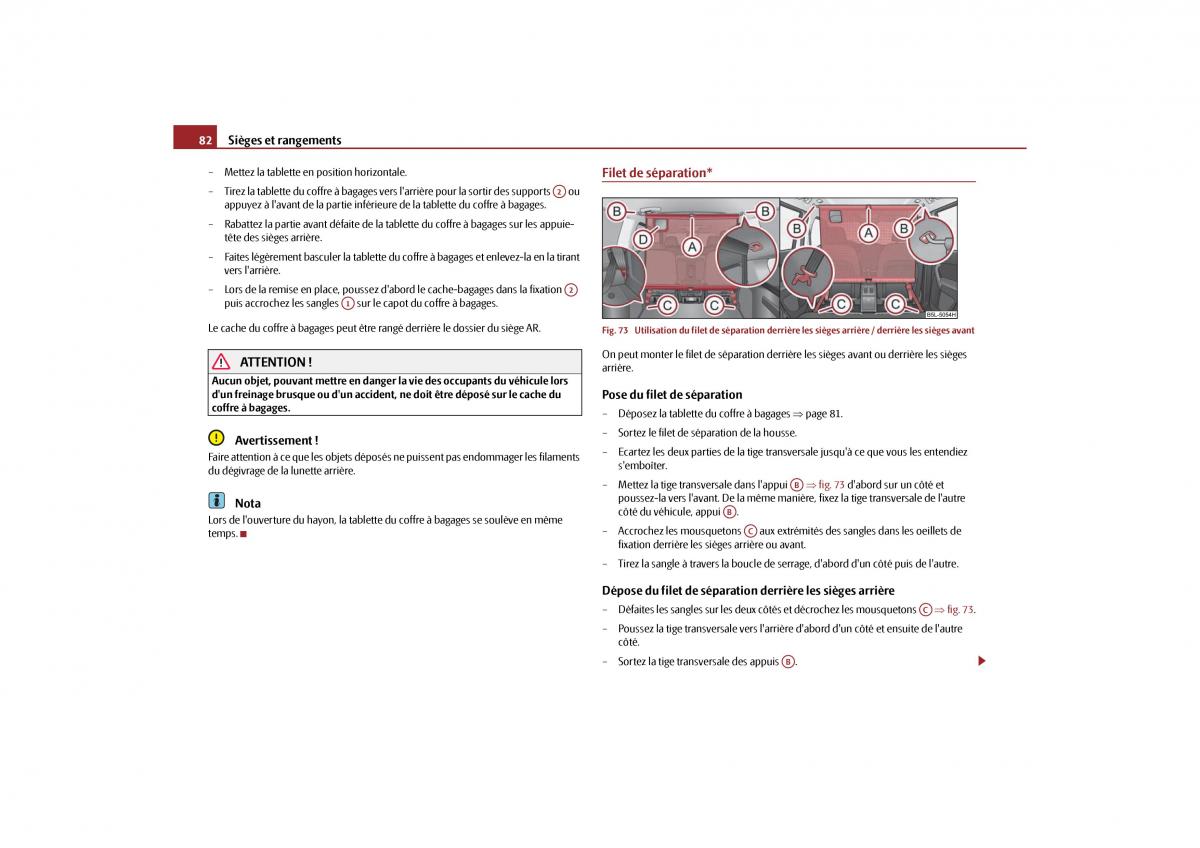 Skoda Yeti manuel du proprietaire / page 83