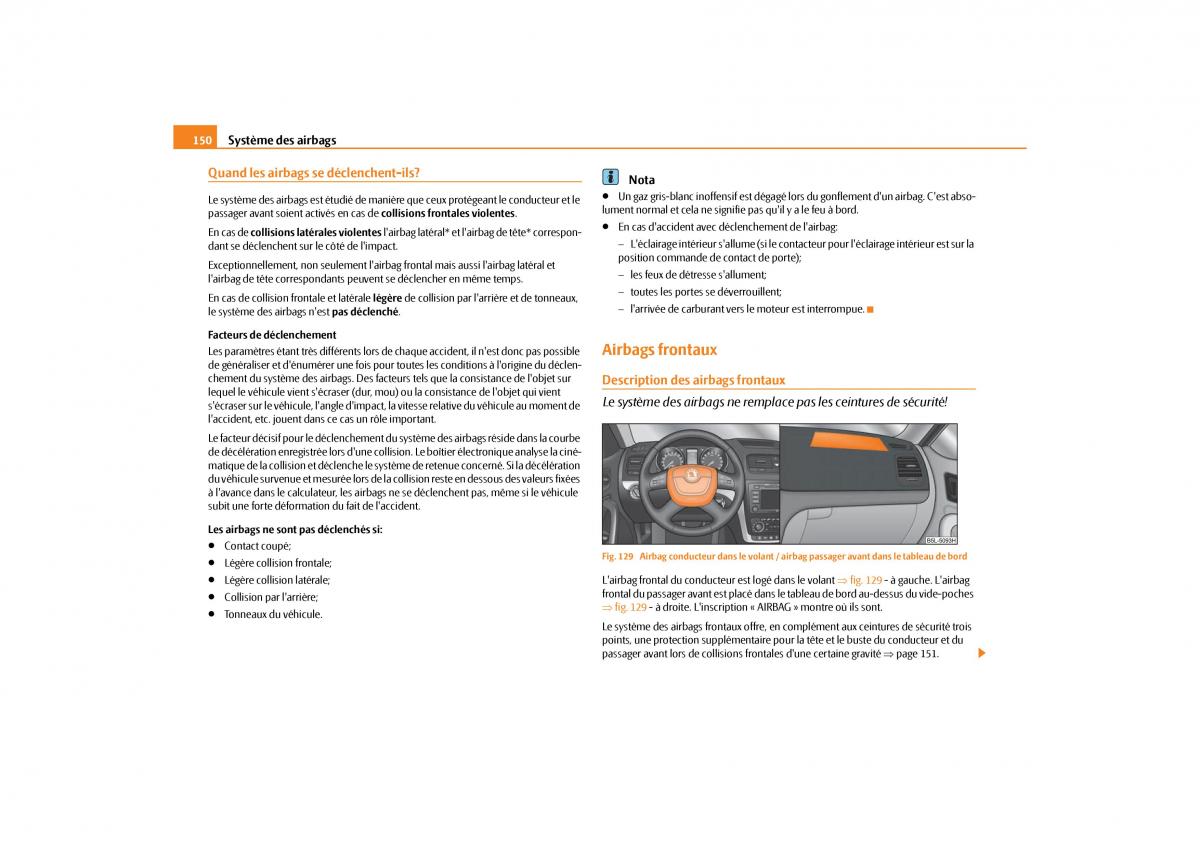 Skoda Yeti manuel du proprietaire / page 151