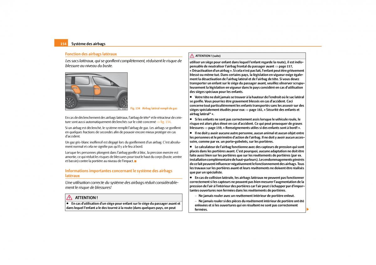 Skoda Yeti manuel du proprietaire / page 155