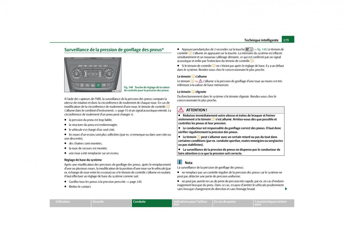 Skoda Yeti manuel du proprietaire / page 174