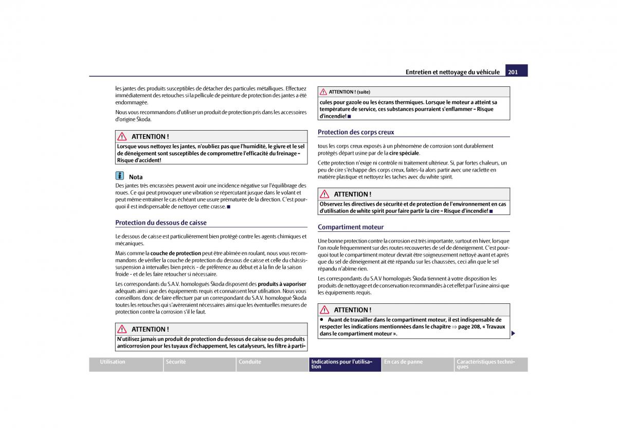 Skoda Yeti manuel du proprietaire / page 202