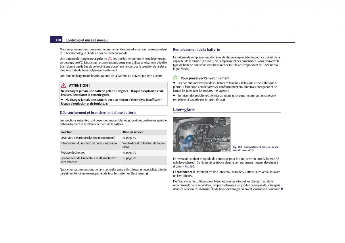 Skoda Yeti manuel du proprietaire / page 219