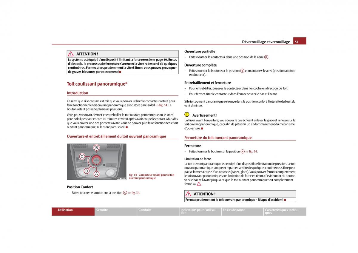 Skoda Yeti manuel du proprietaire / page 52