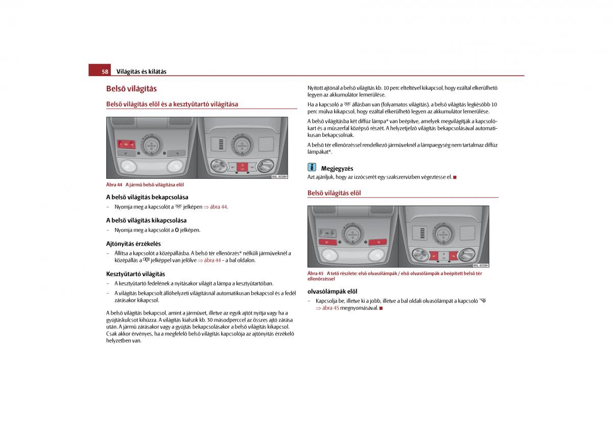 Skoda Yeti Kezelesi utmutato / page 59