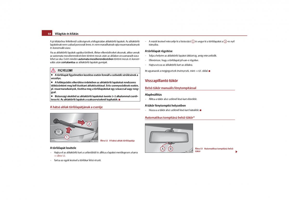 Skoda Yeti Kezelesi utmutato / page 65