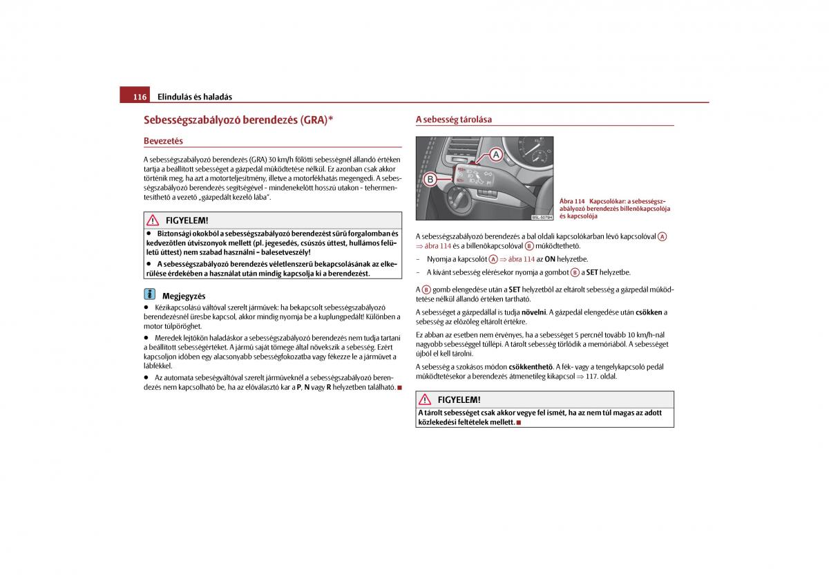 Skoda Yeti Kezelesi utmutato / page 117