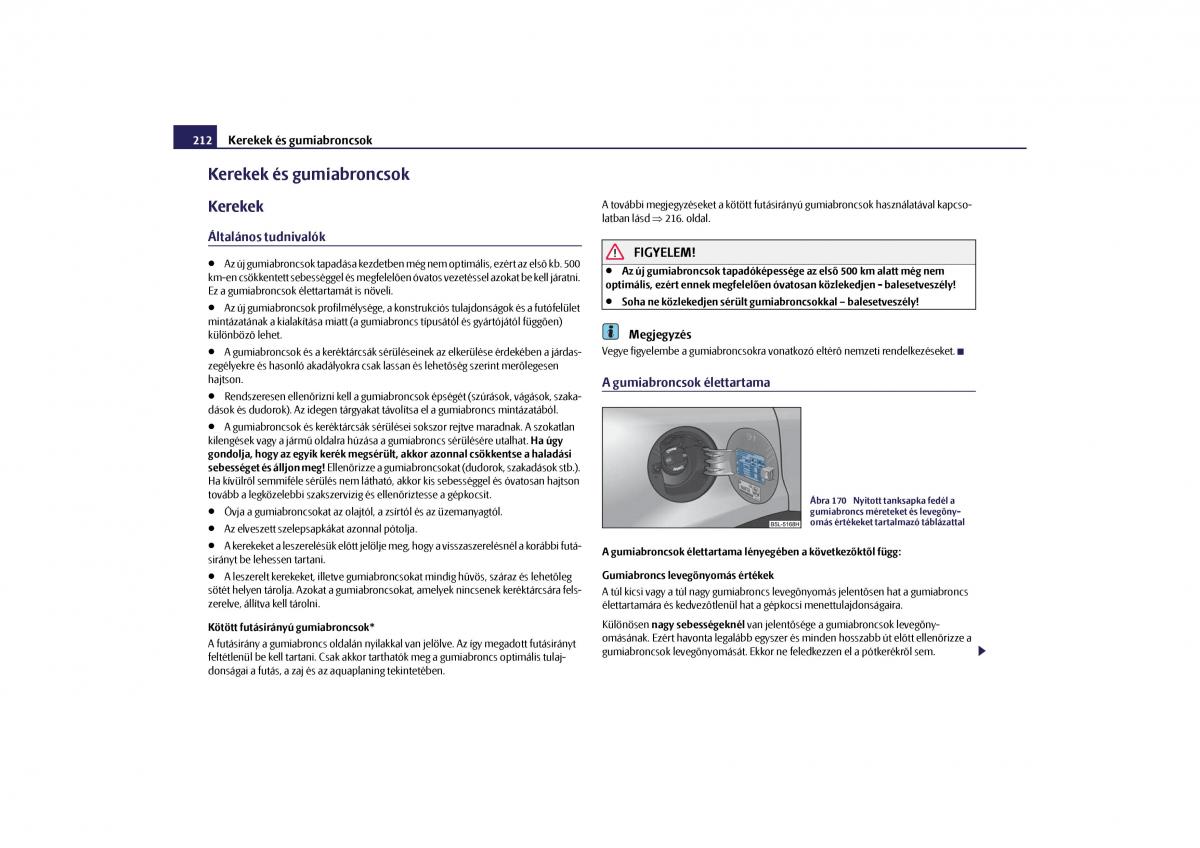 Skoda Yeti Kezelesi utmutato / page 213