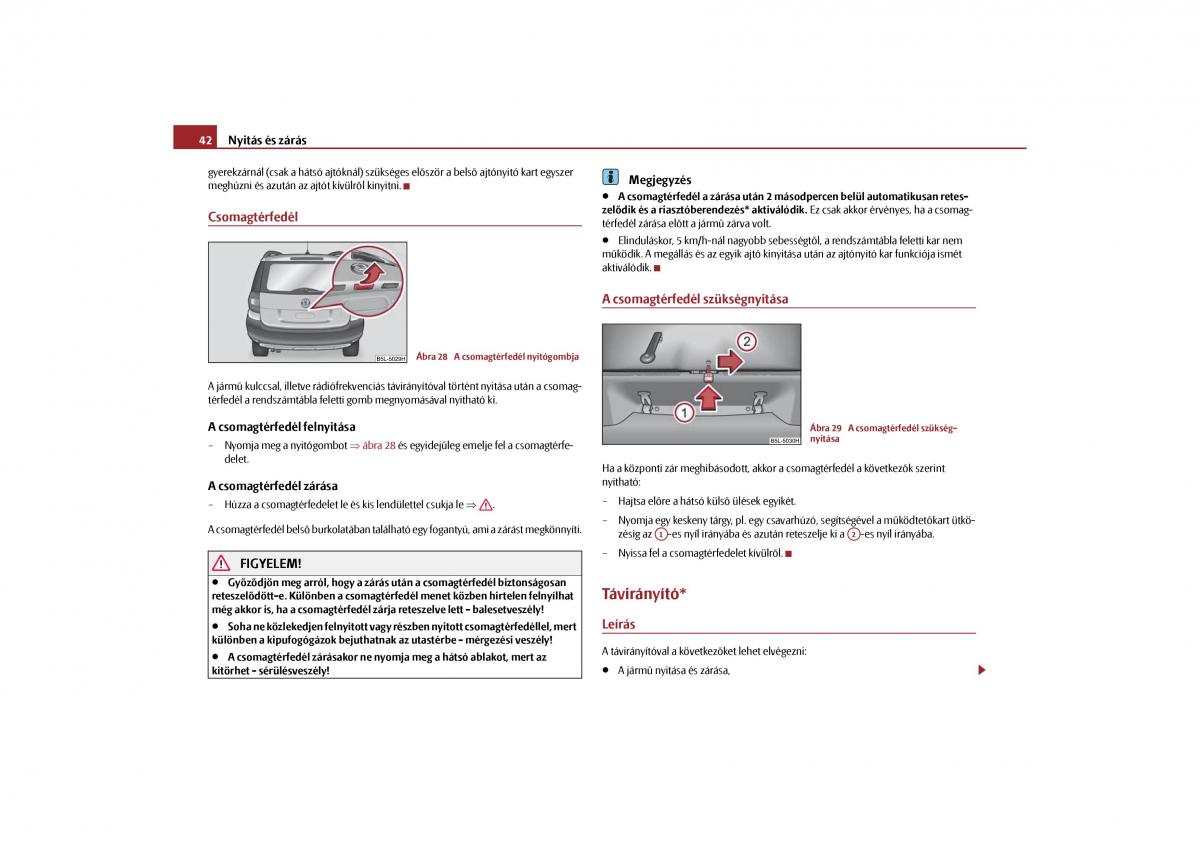 Skoda Yeti Kezelesi utmutato / page 43