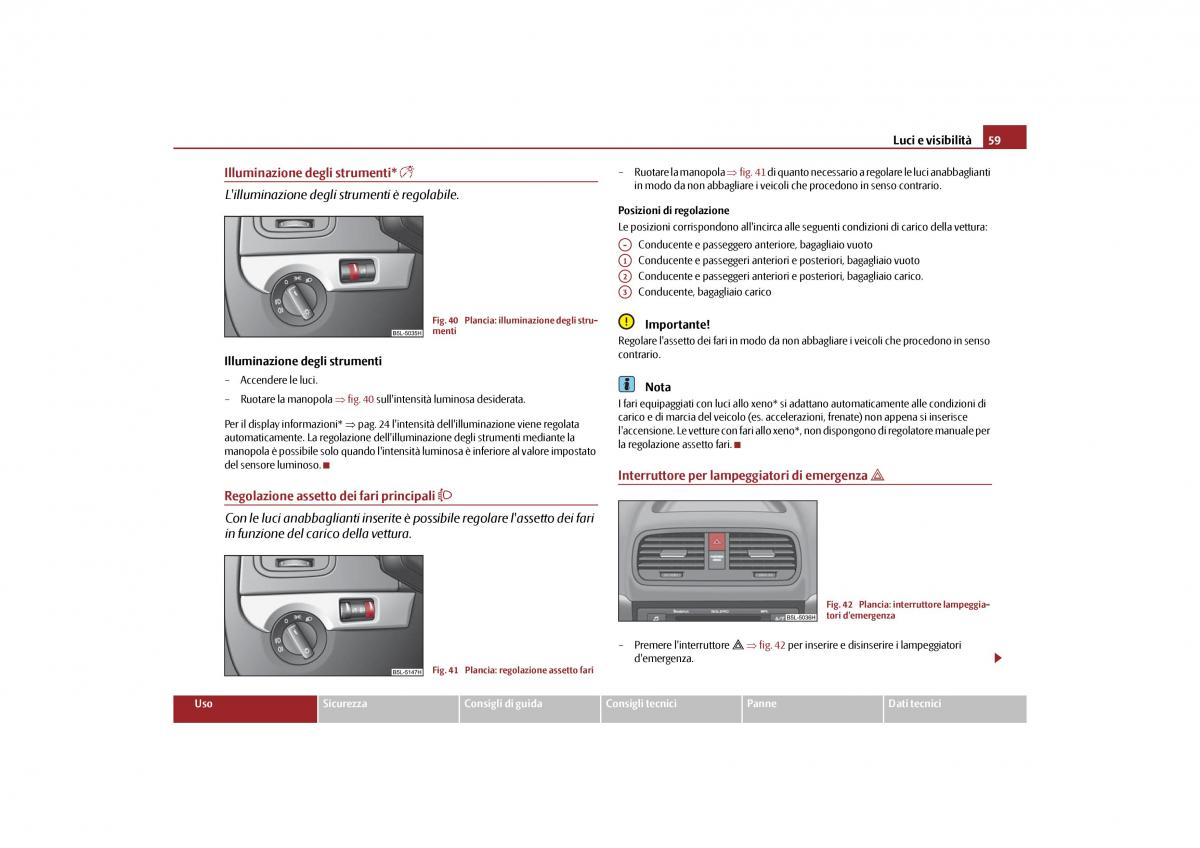 Skoda Yeti manuale del proprietario / page 60