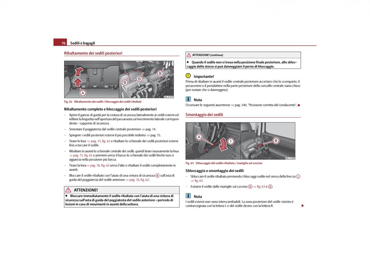 Skoda Yeti manuale del proprietario / page 77