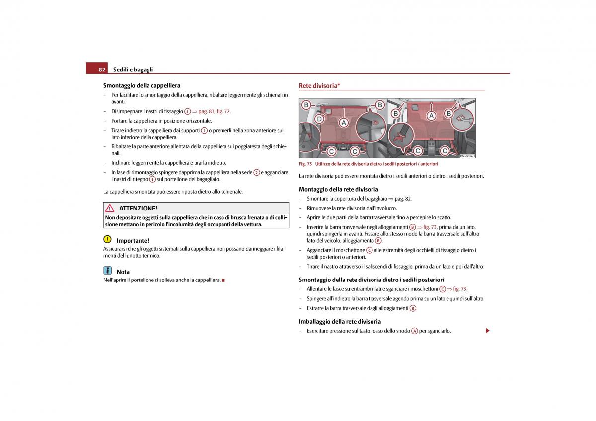 Skoda Yeti manuale del proprietario / page 83