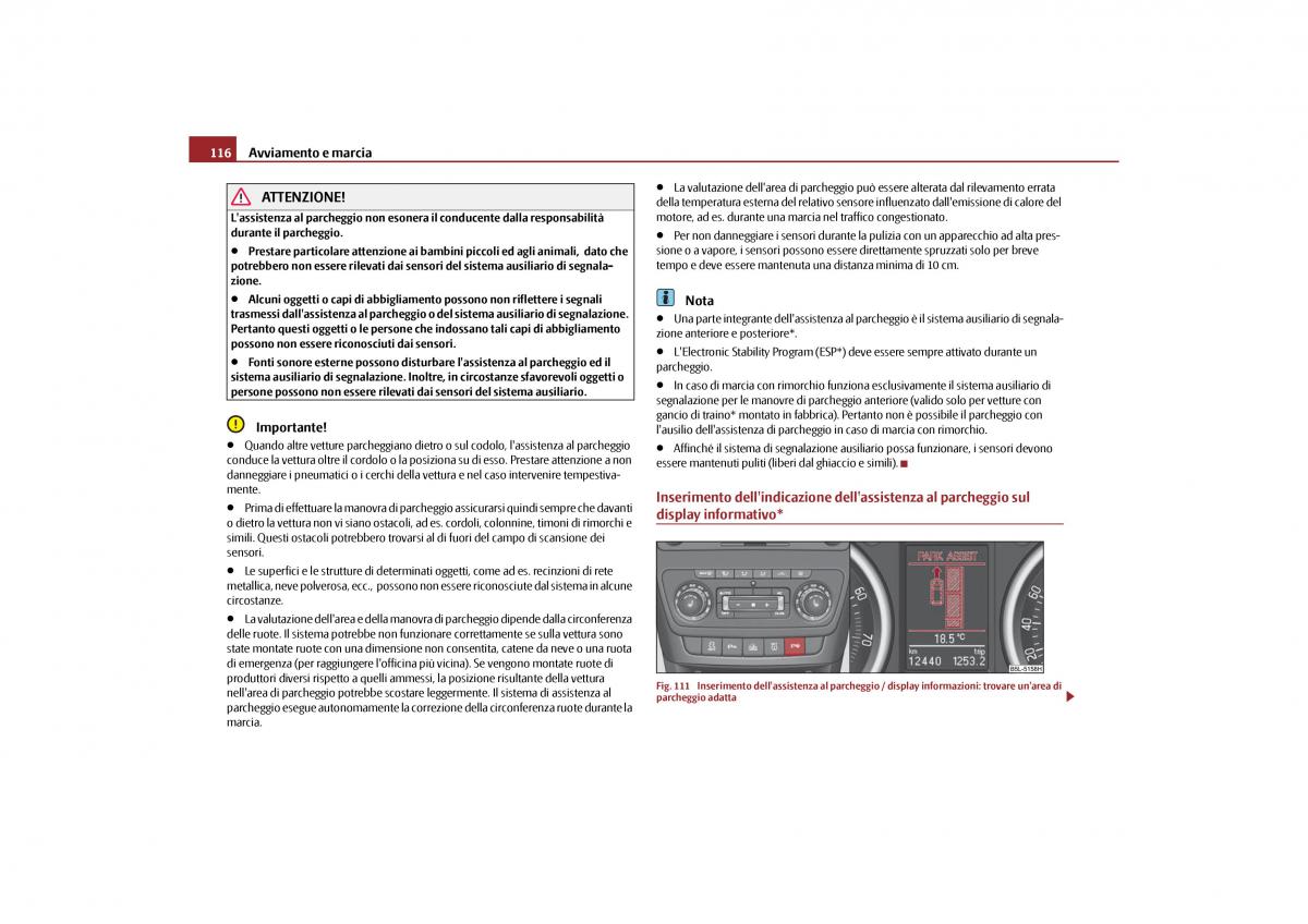 Skoda Yeti manuale del proprietario / page 117