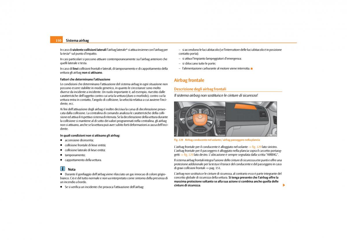 Skoda Yeti manuale del proprietario / page 151