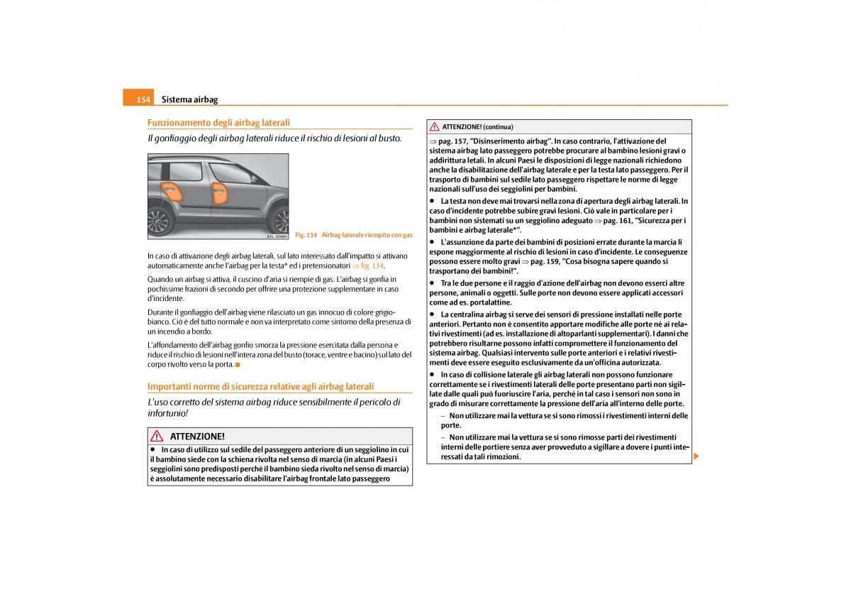 Skoda Yeti manuale del proprietario / page 155