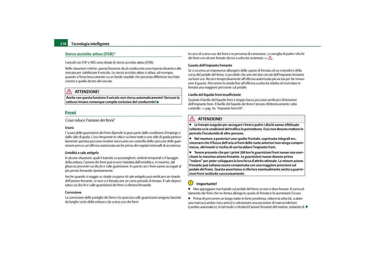 Skoda Yeti manuale del proprietario / page 171