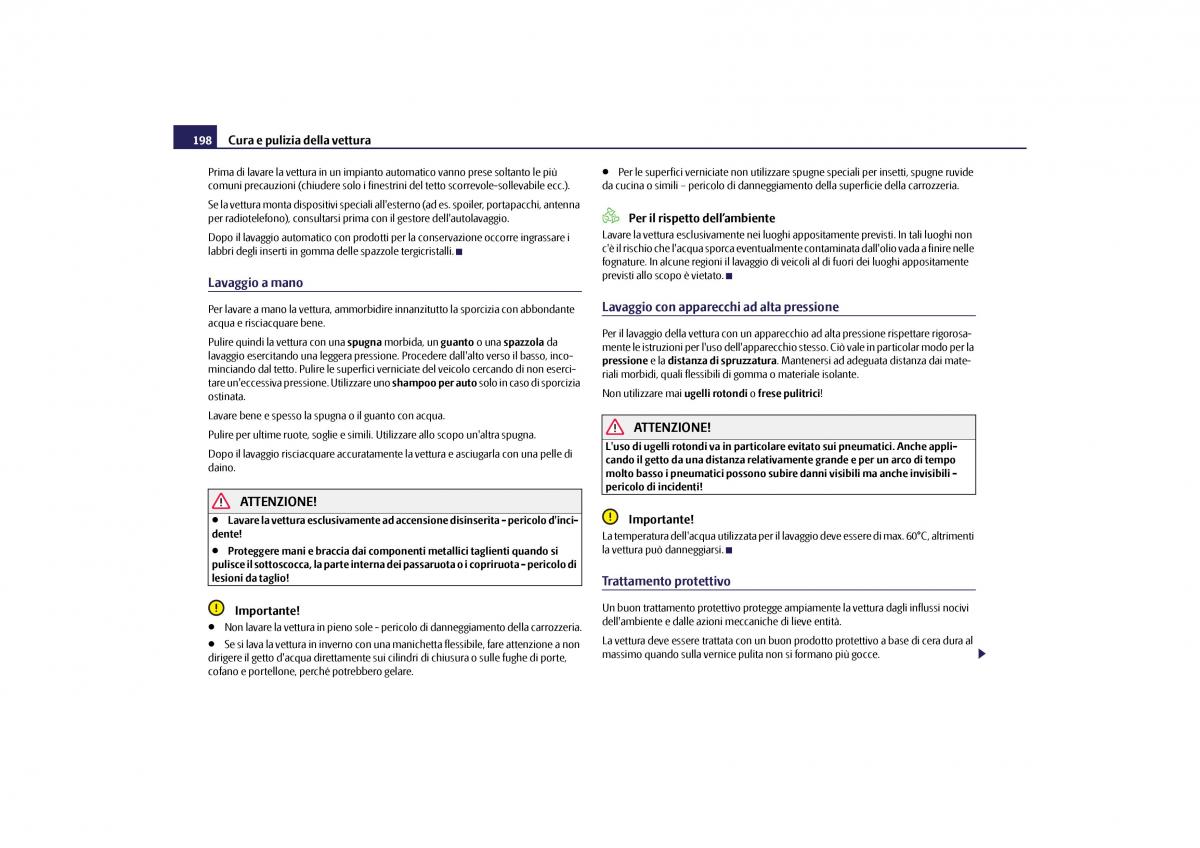 Skoda Yeti manuale del proprietario / page 199