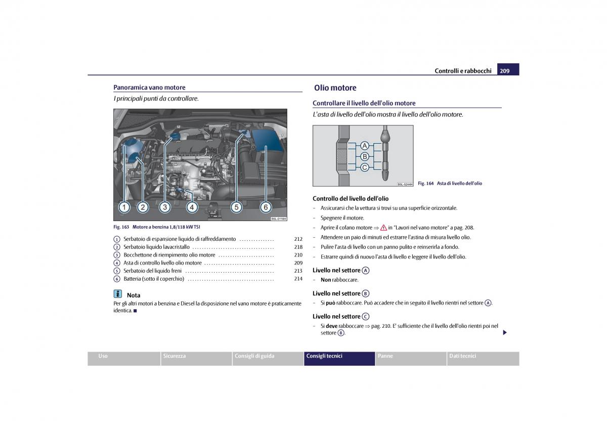 Skoda Yeti manuale del proprietario / page 210