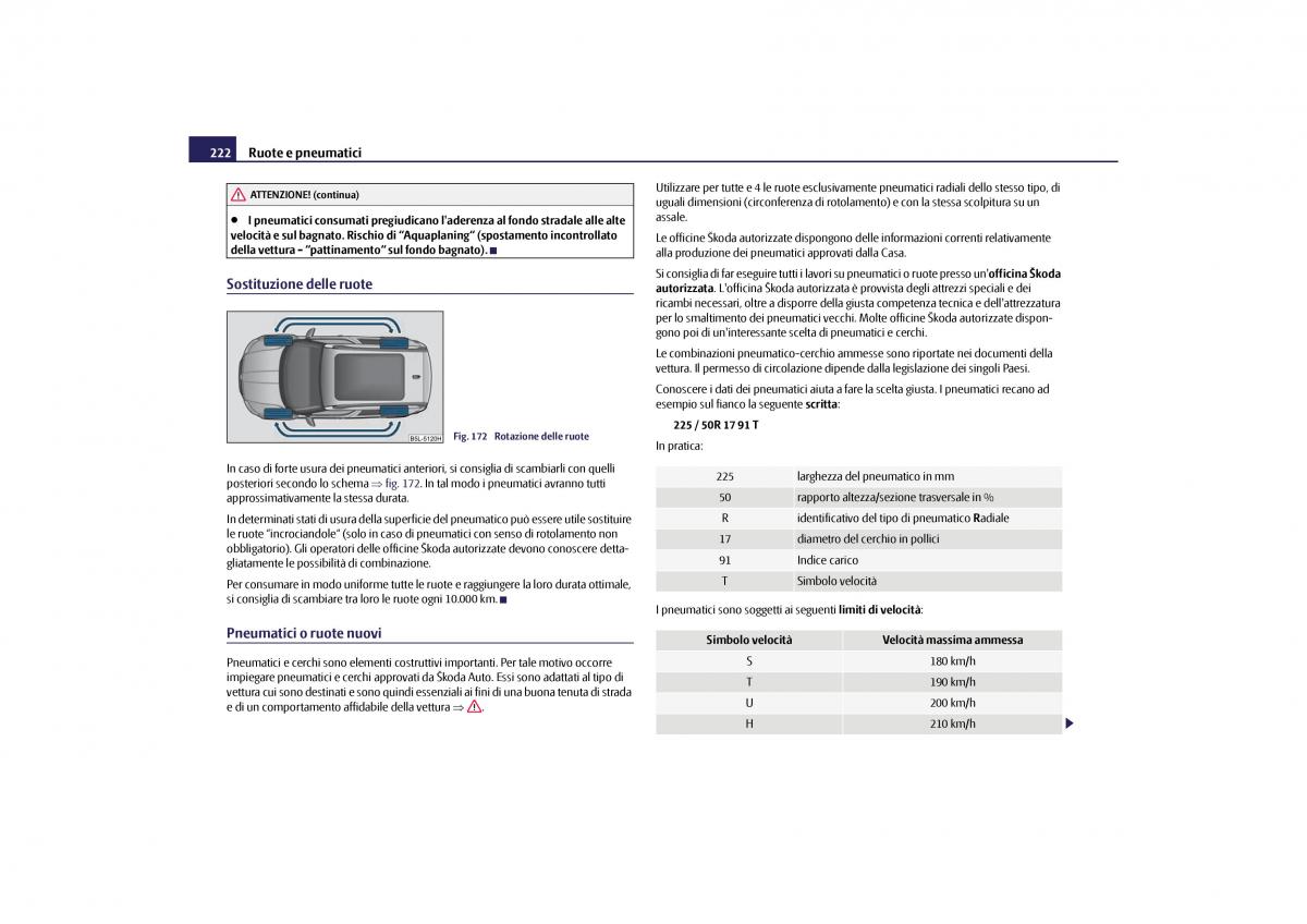 Skoda Yeti manuale del proprietario / page 223