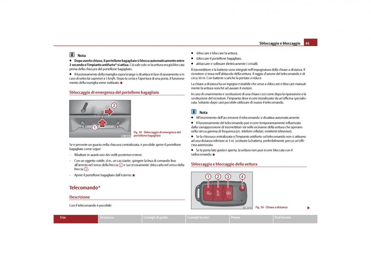 Skoda Yeti manuale del proprietario / page 46