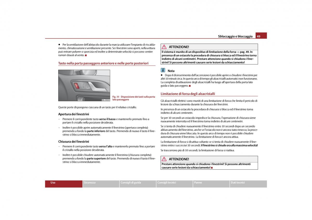 Skoda Yeti manuale del proprietario / page 50