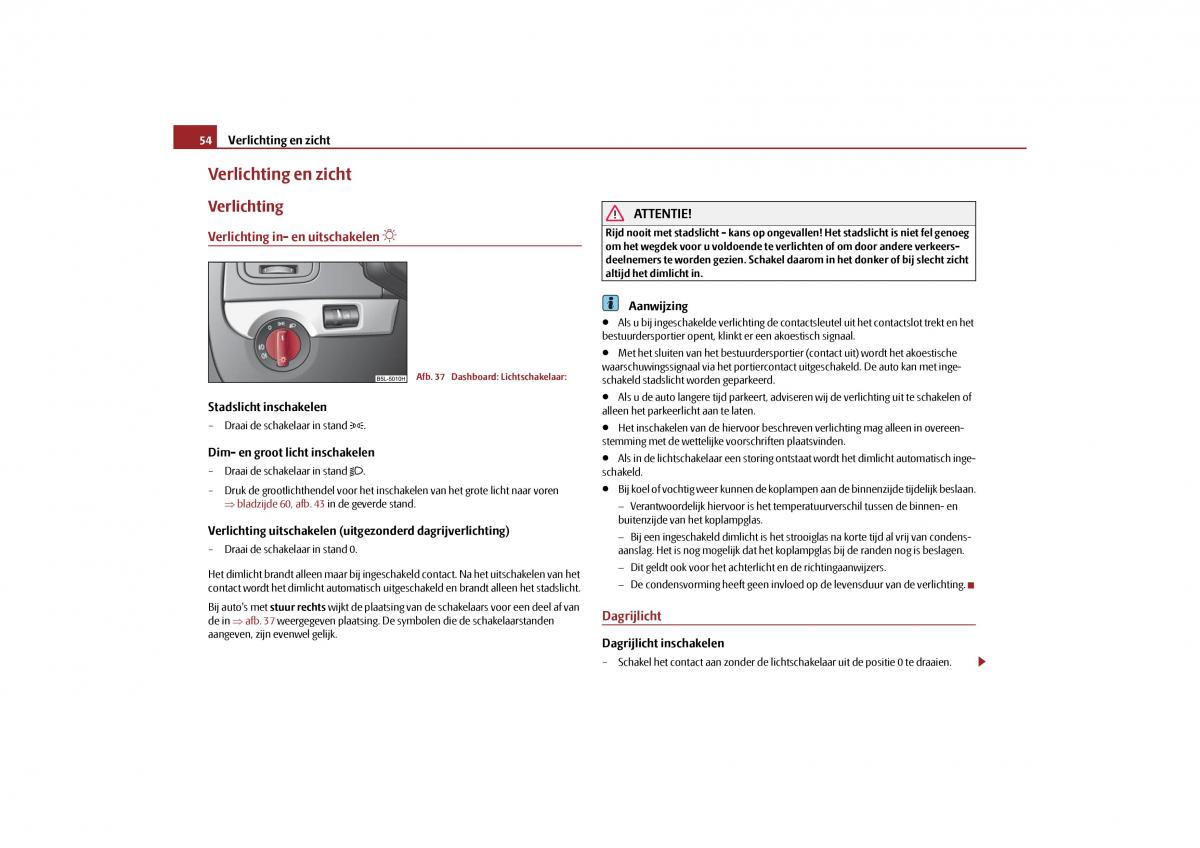 Skoda Yeti handleiding / page 55