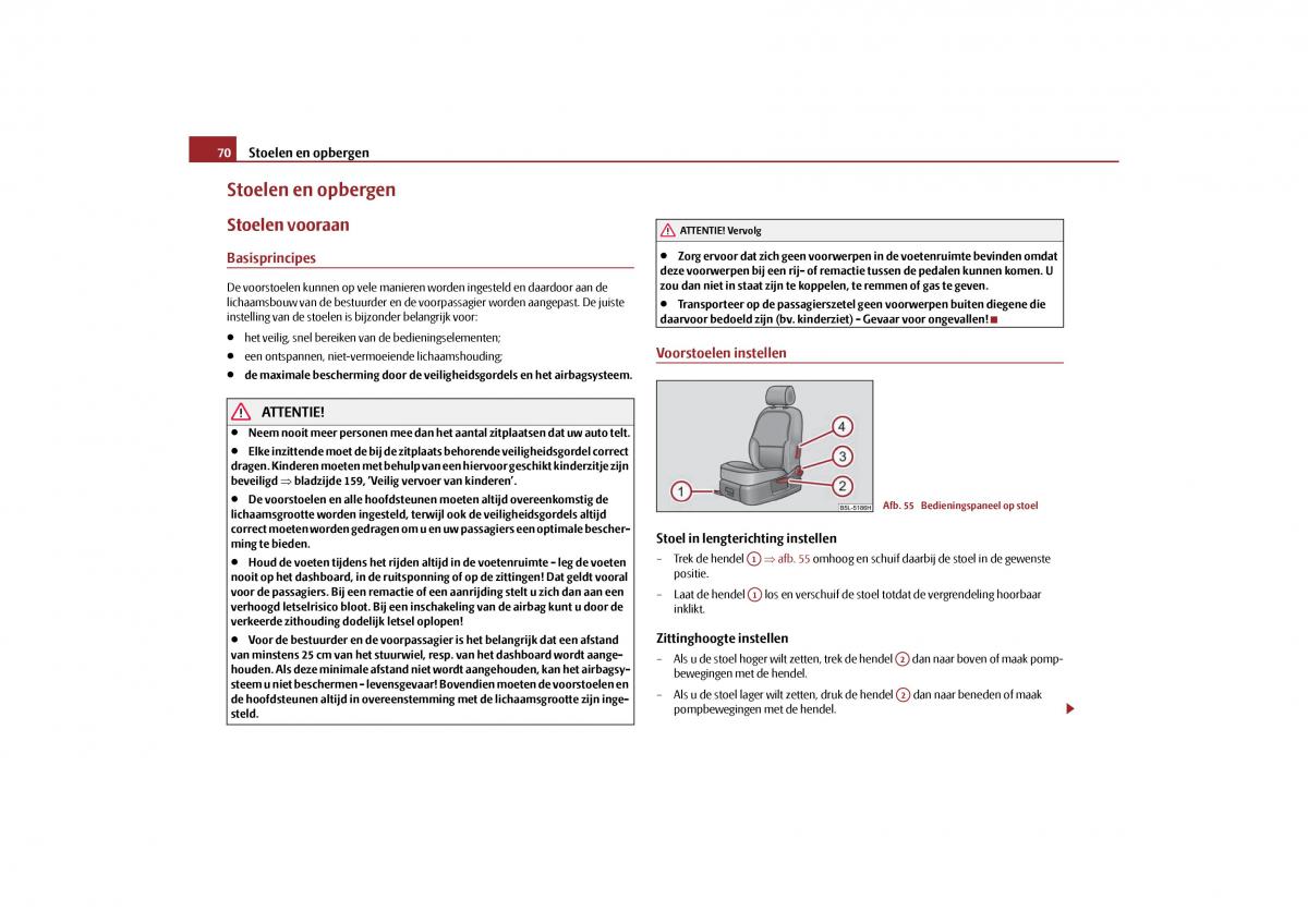 Skoda Yeti handleiding / page 71