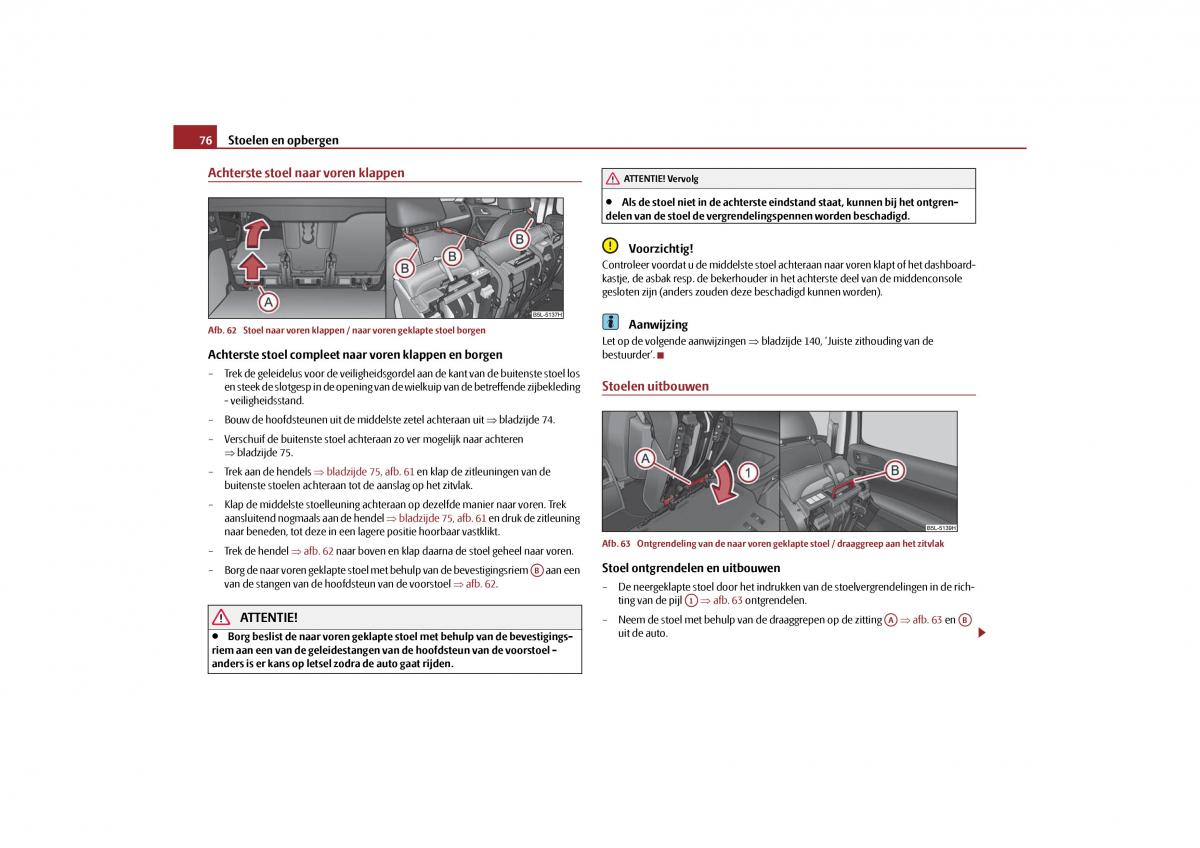 Skoda Yeti handleiding / page 77