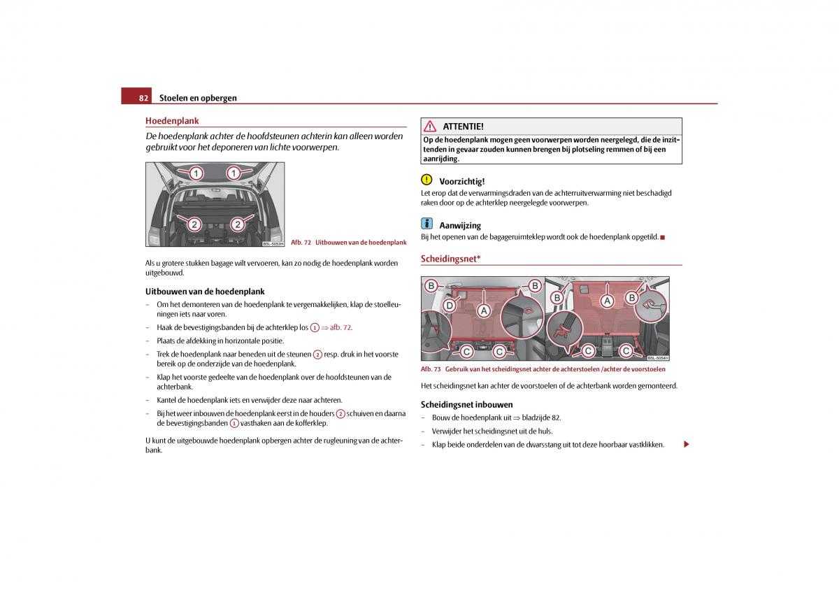 Skoda Yeti handleiding / page 83