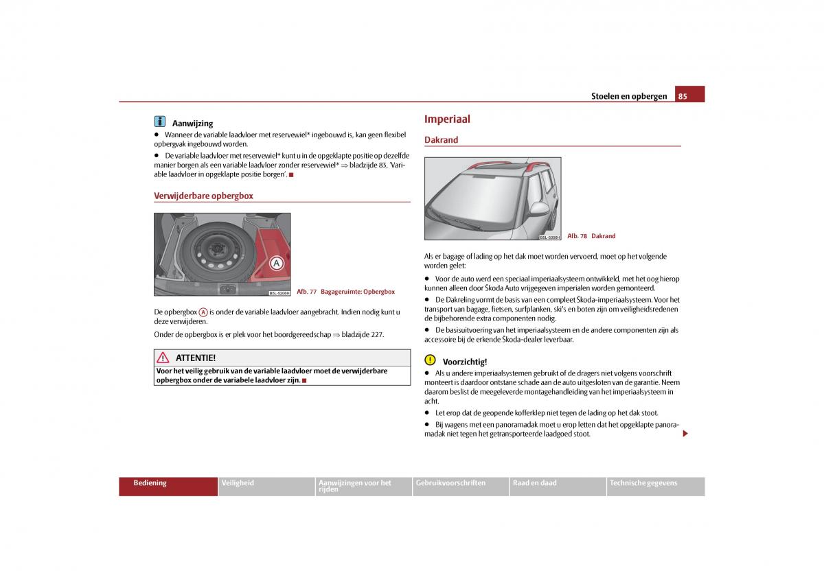 Skoda Yeti handleiding / page 86